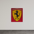 Ferrari Badge Structural Dot Artwork (Original)