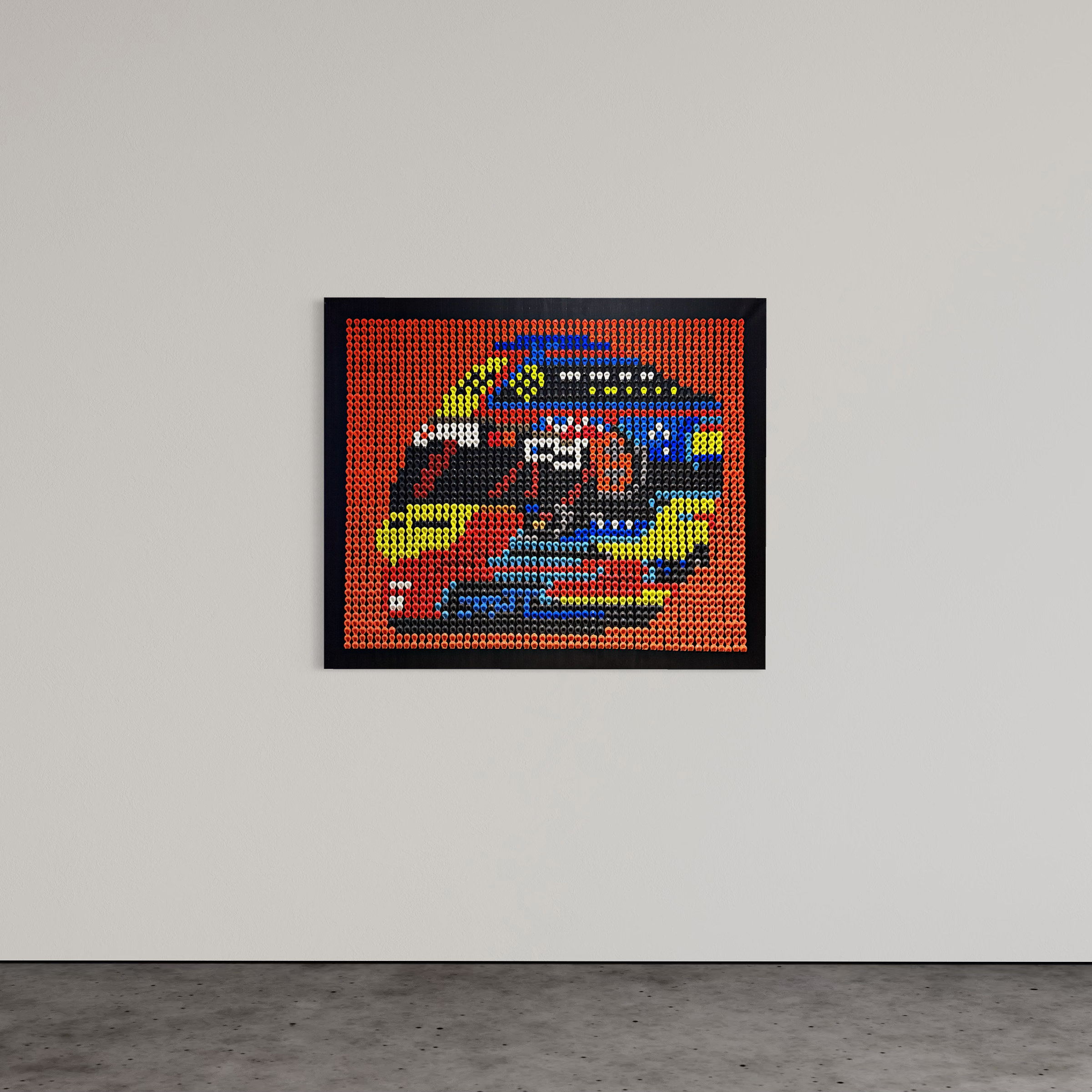 Oscar Piastri 2026 Helmet Structural Dot Artwork (Original)