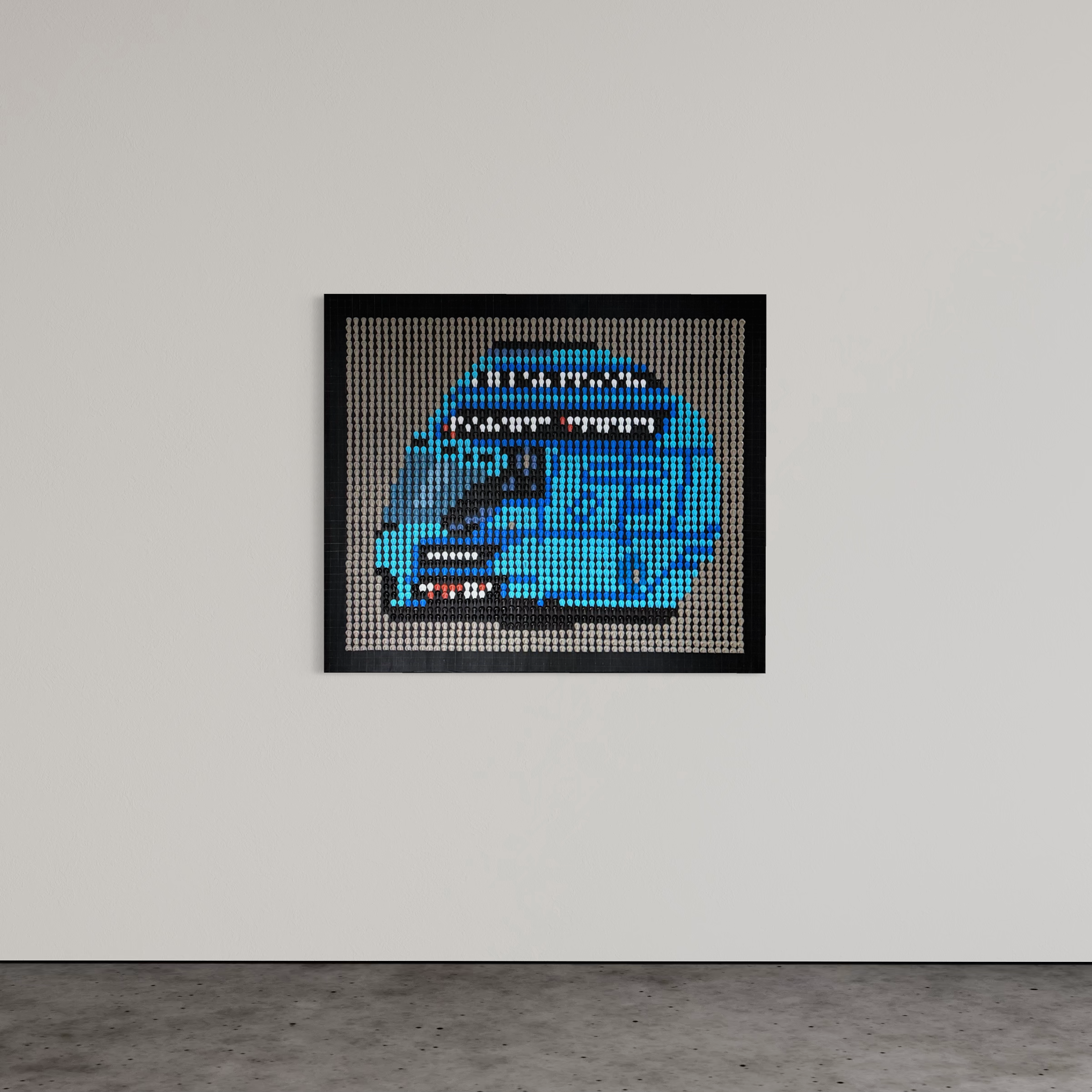 George Russell 2026 Helmet Structural Dot Artwork (Original)