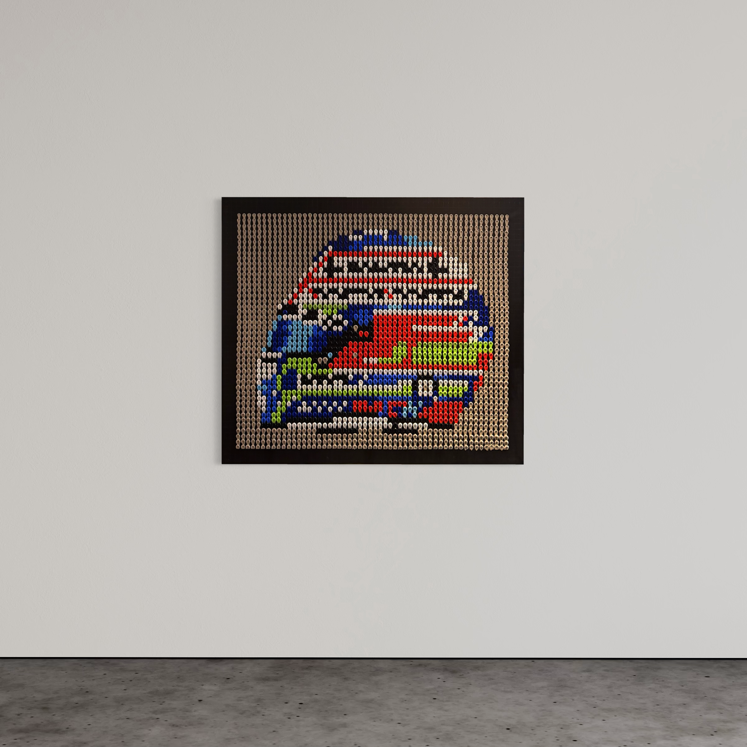 Kimi Antonelli 2026 Helmet Structural Dot Artwork (Original)