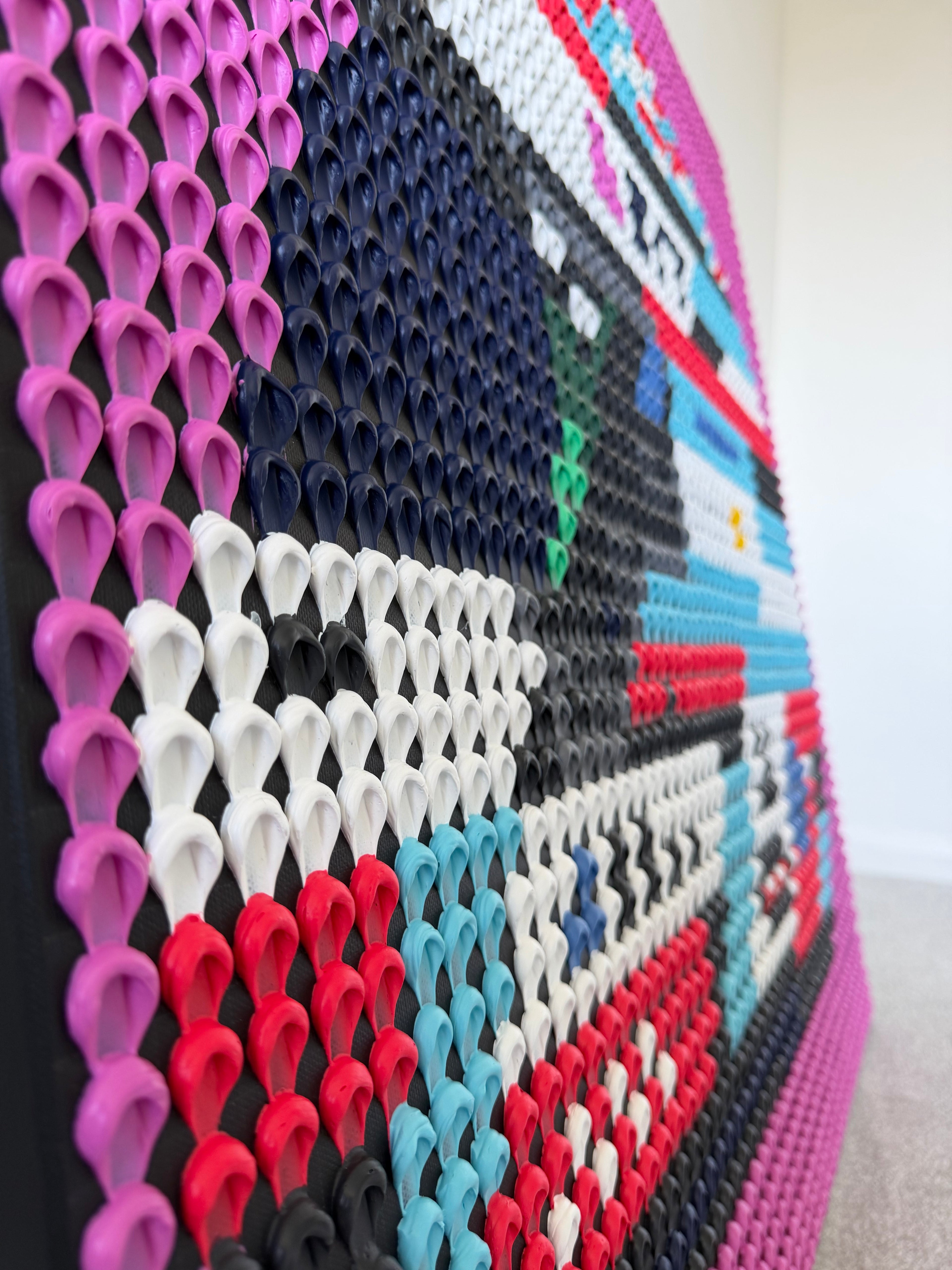 Franco Colapinto 2026 Helmet Structural Dot Artwork (Original)