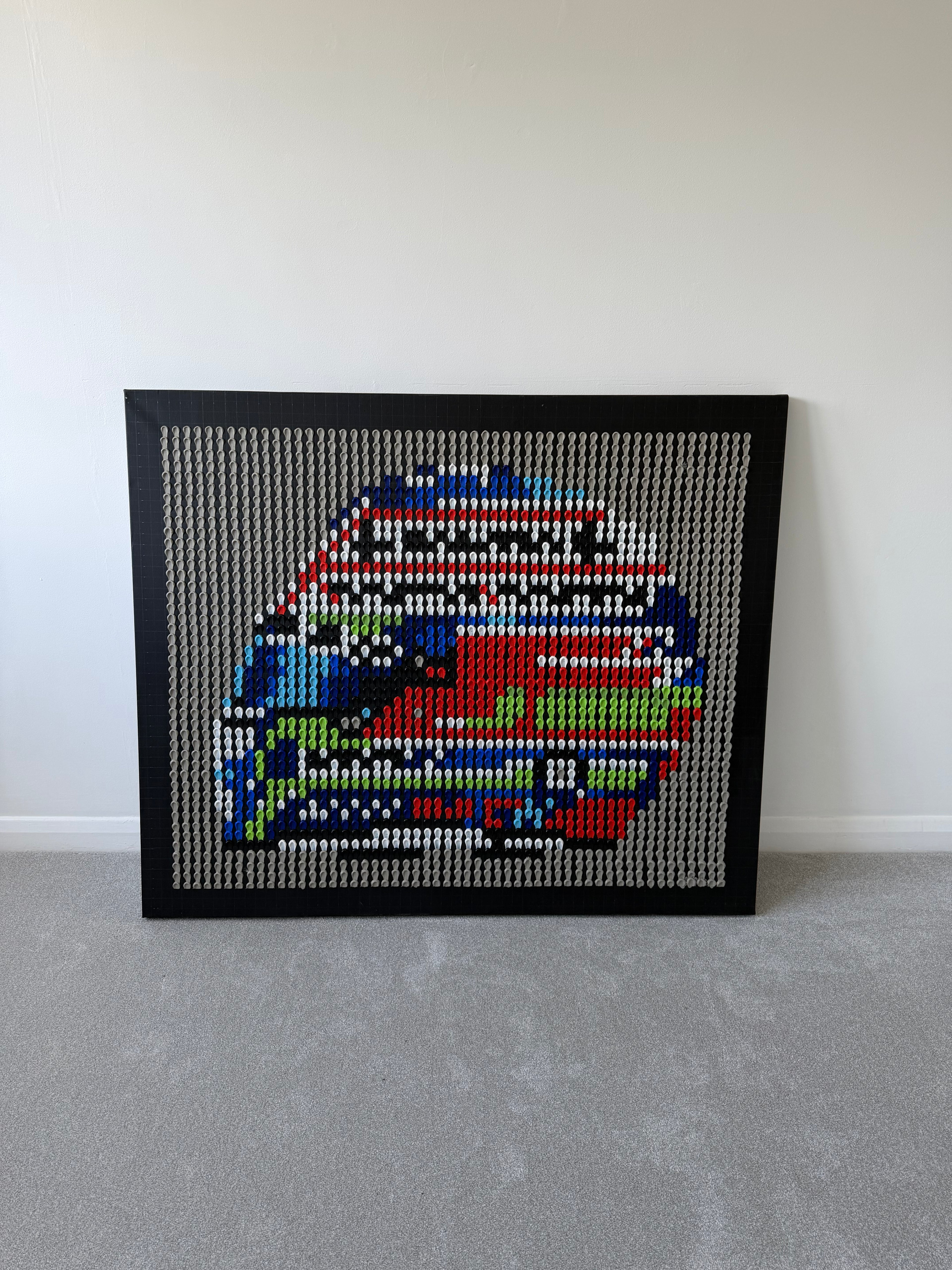 Kimi Antonelli 2026 Helmet Structural Dot Artwork (Original)