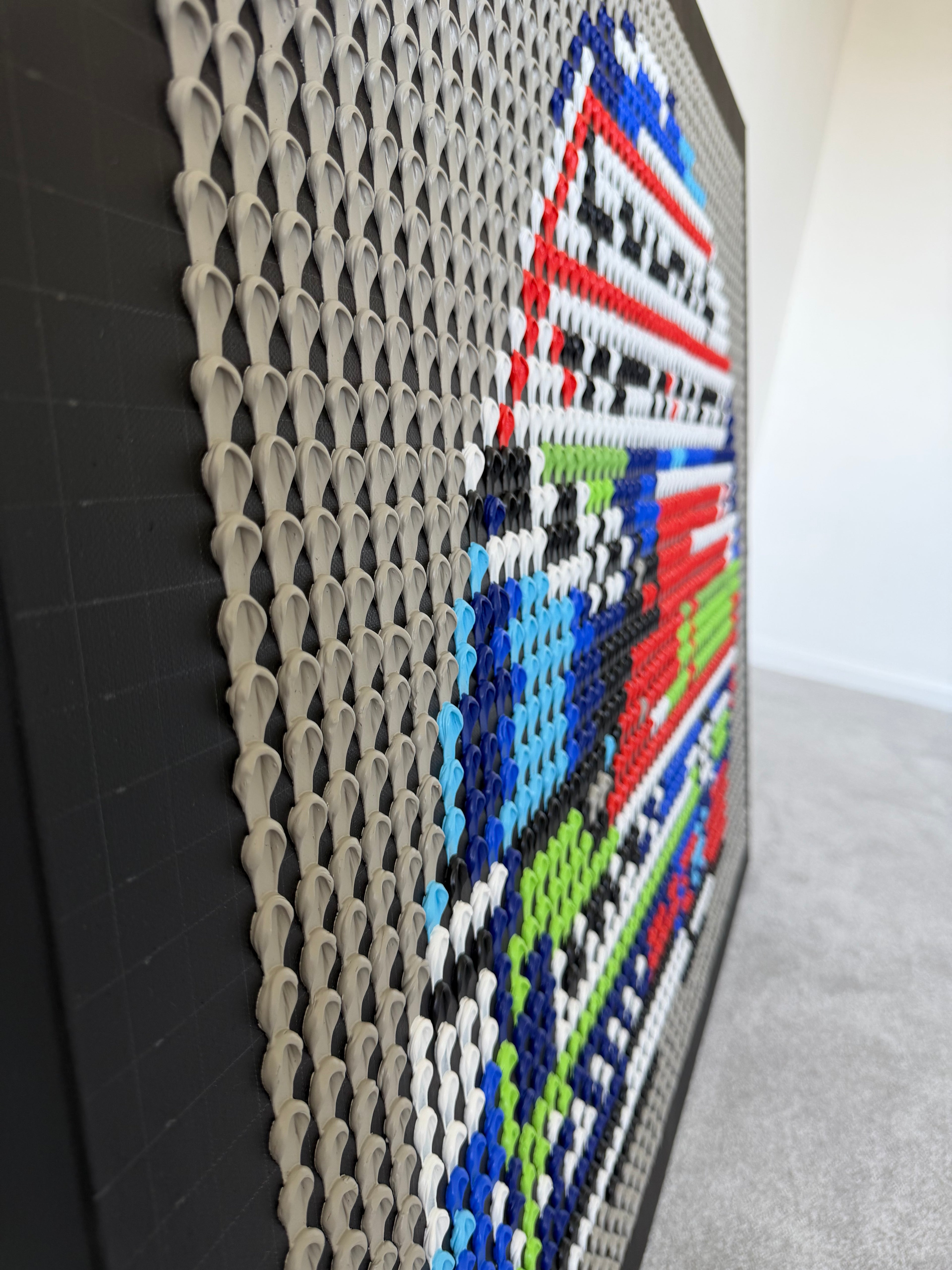 Kimi Antonelli 2026 Helmet Structural Dot Artwork (Original)