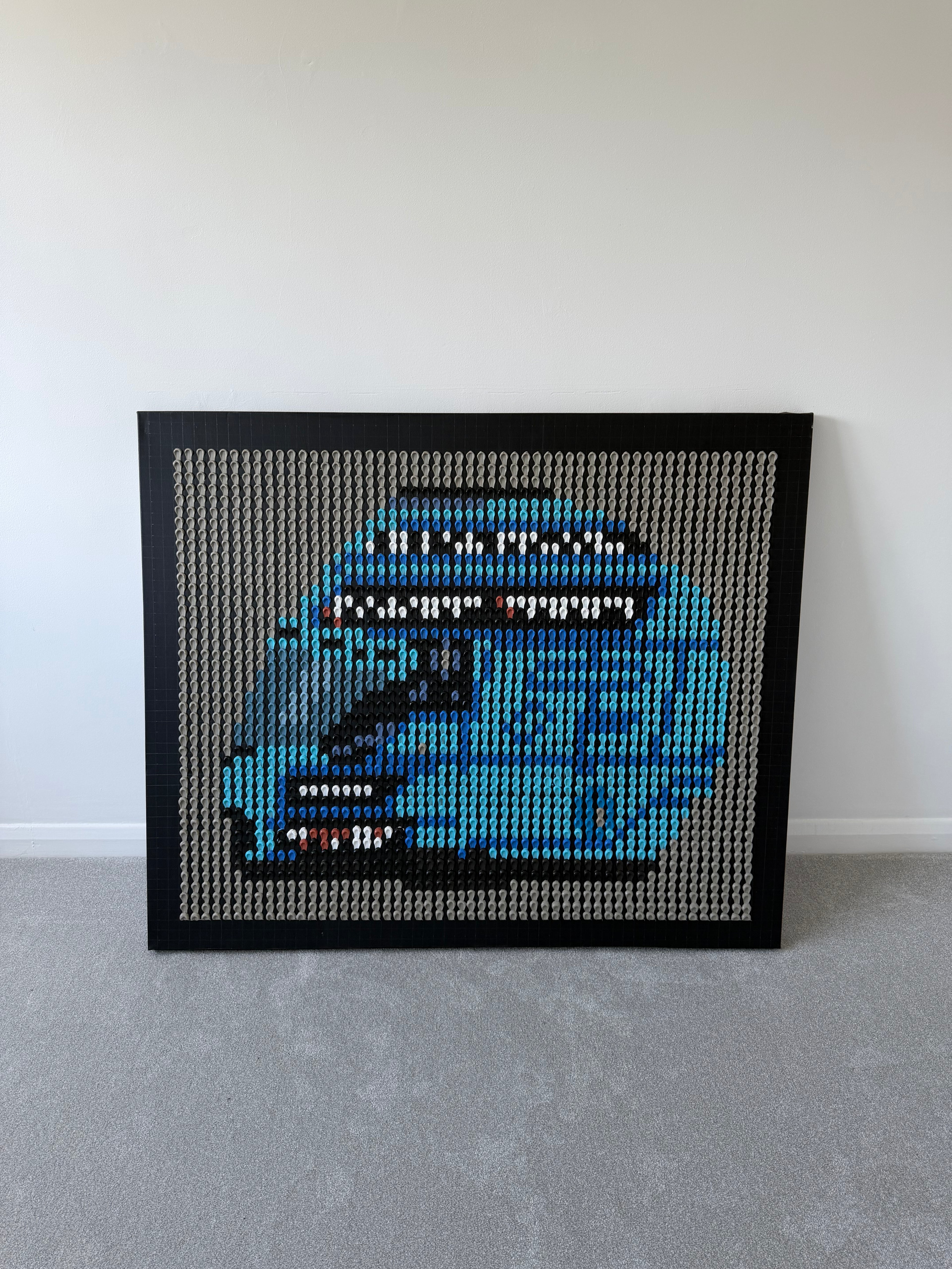 George Russell 2026 Helmet Structural Dot Artwork (Original)