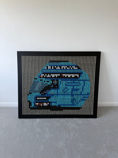George Russell 2026 Helmet Structural Dot Artwork (Original)