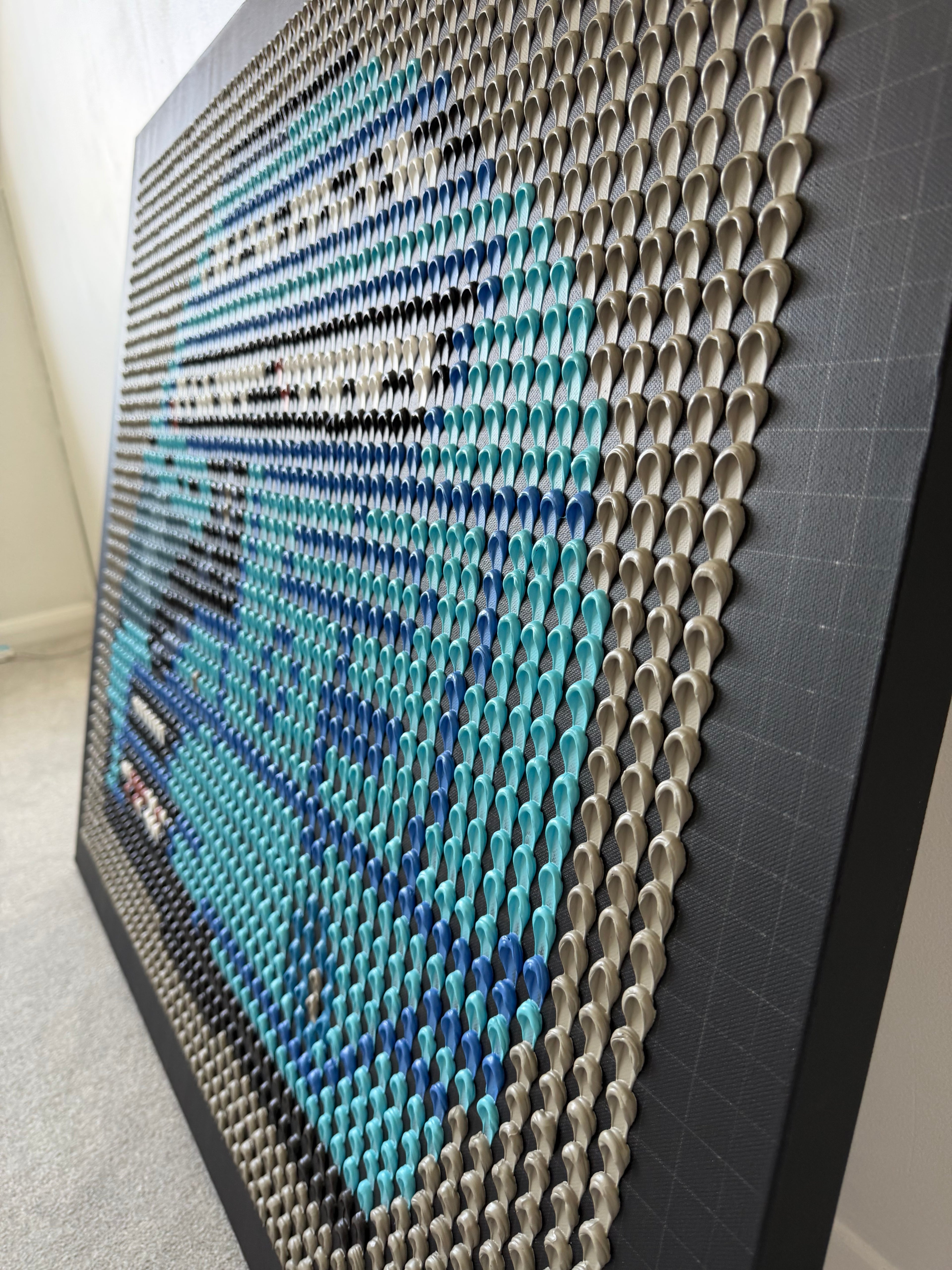 George Russell 2026 Helmet Structural Dot Artwork (Original)