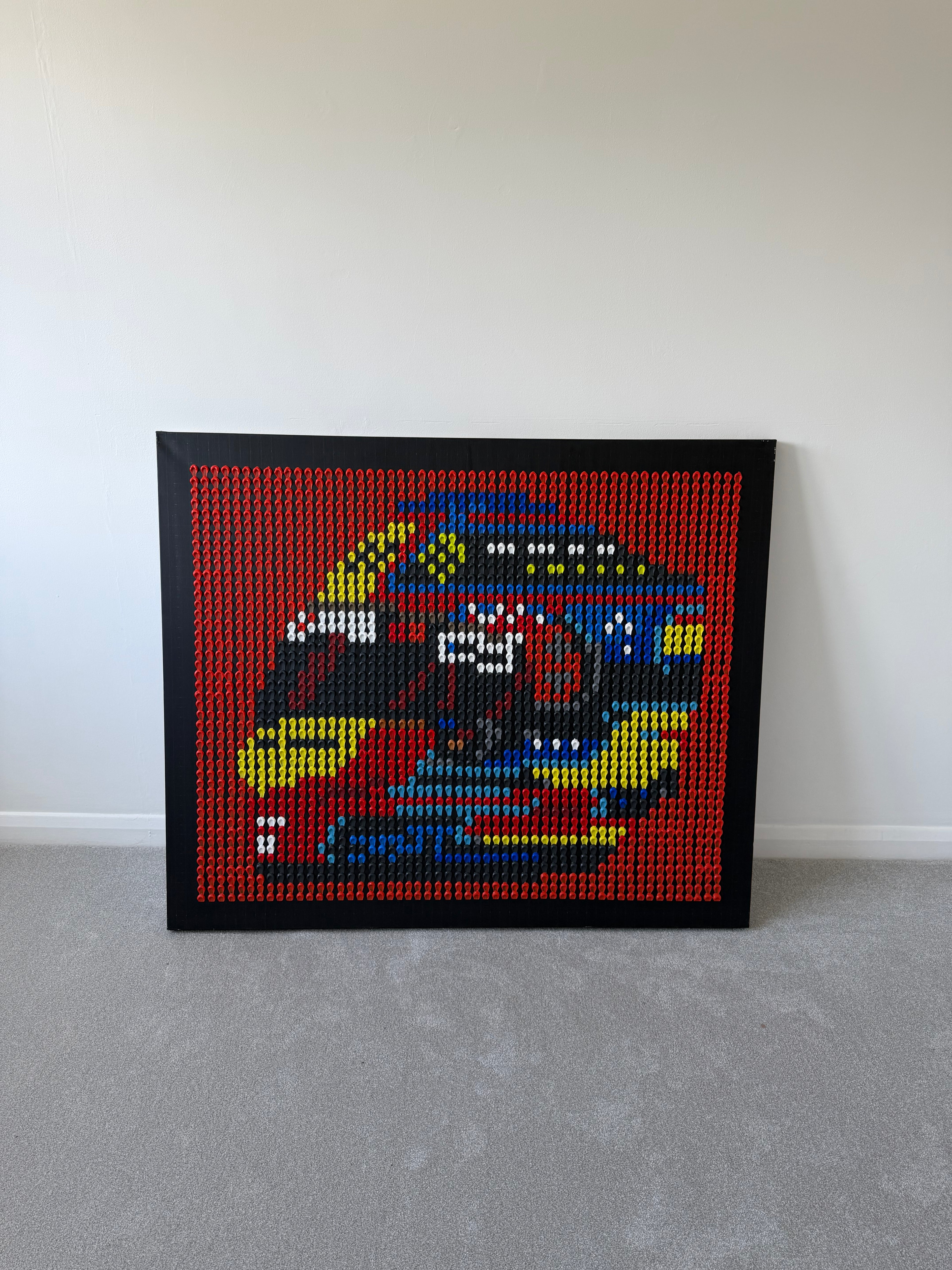 Oscar Piastri 2026 Helmet Structural Dot Artwork (Original)