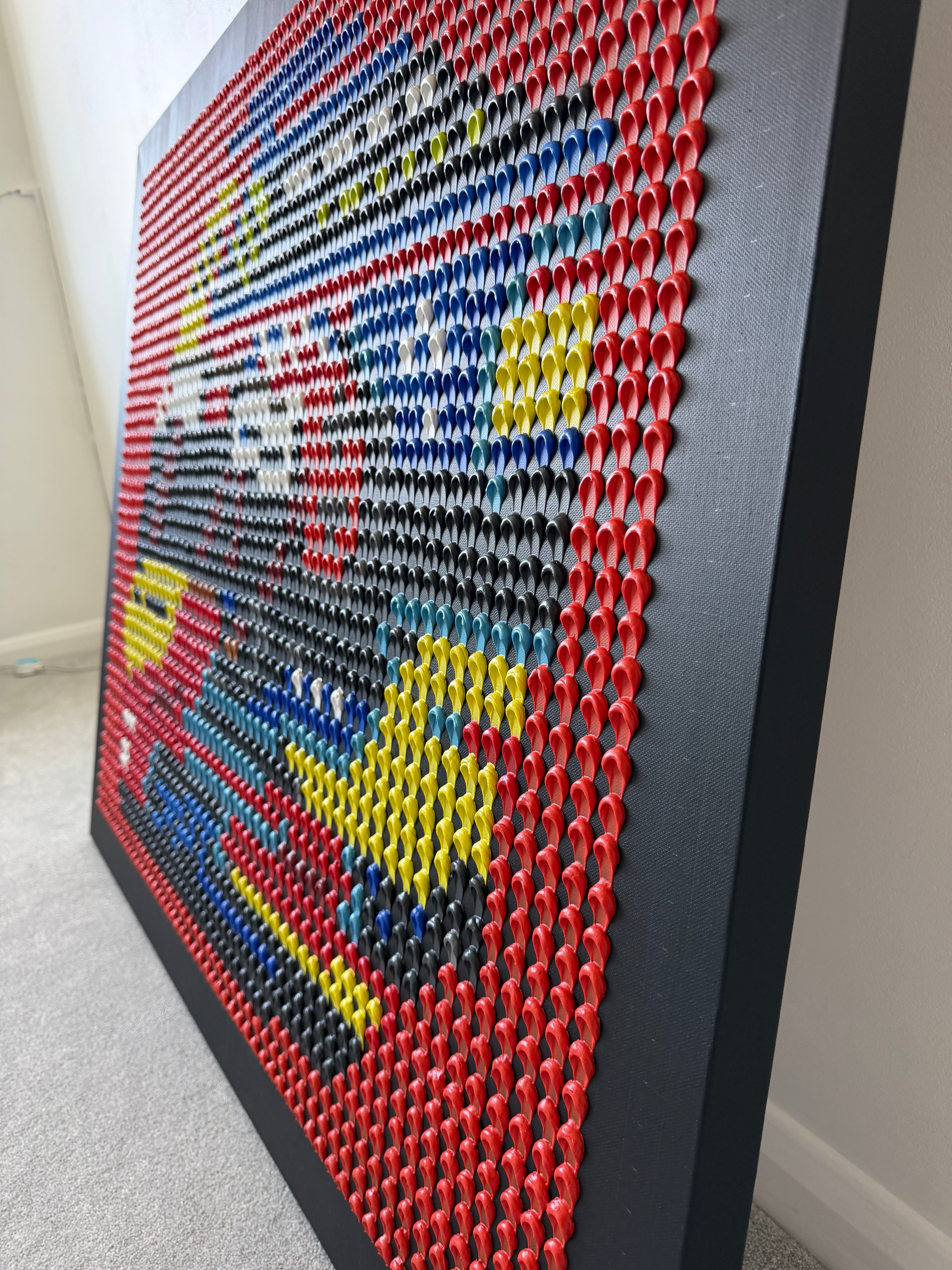 Oscar Piastri 2026 Helmet Structural Dot Artwork (Original)