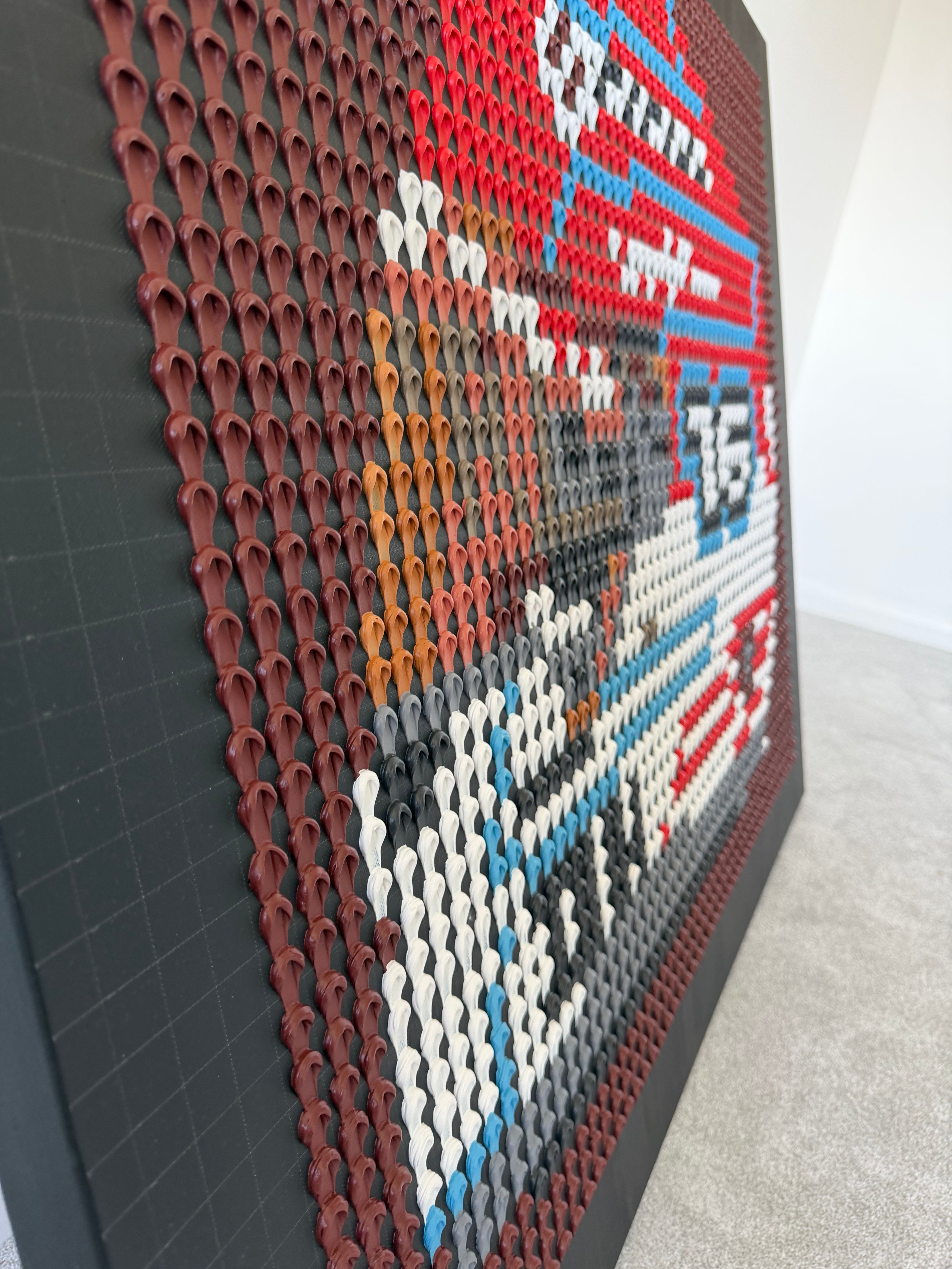 Charles Leclerc 2026 Helmet Structural Dot Artwork (Original)